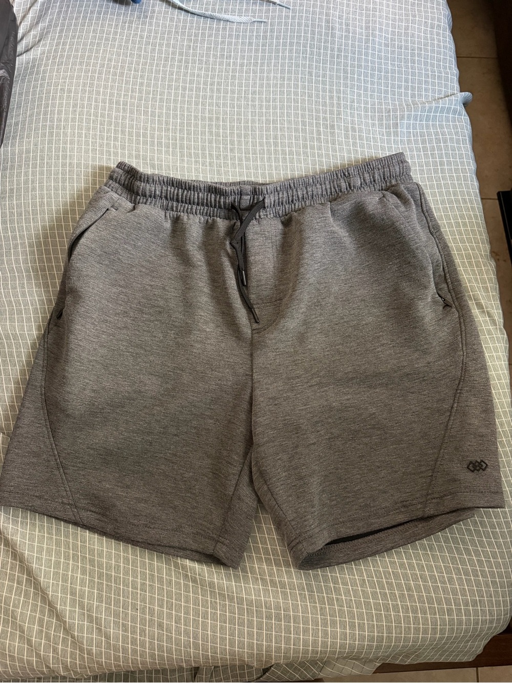Kids Athletic Drawstring Shorts - Gray